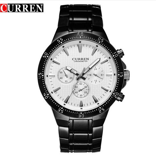 CURREN Men's Watches Business Top Brand  Military Watch Men Full Stainless Steel Watches Wrist Watch