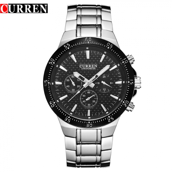 CURREN Men's Watches Business Top Brand  Military Watch Men Full Stainless Steel Watches Wrist Watch