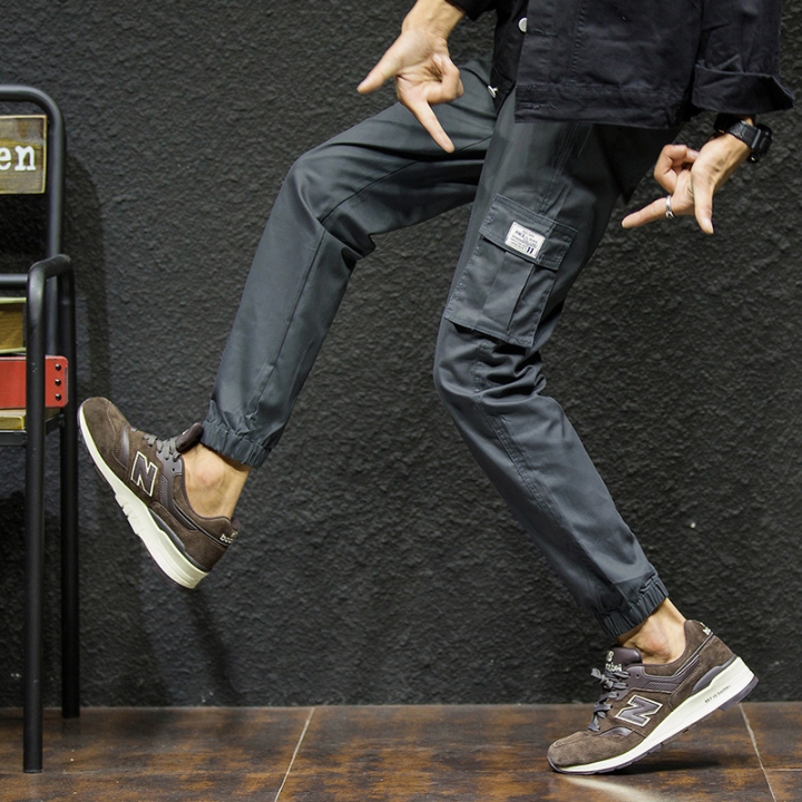 M&amp;J Brand Men Pants Hip Hop Harem Joggers Cotton Pants Male Trousers Mens Solid  Pants Sweatpants