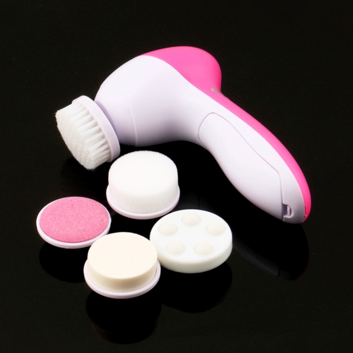 5 in 1 Electric Facial Cleanser Face Cleaning Machine Skin Cleaner Body Cleansing Beauty Brush