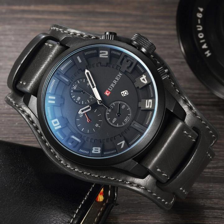 CURREN Watch Men Military Quartz Watches Men&apos;s Watches Top Brand Luxury Leather Sports Wristwatch