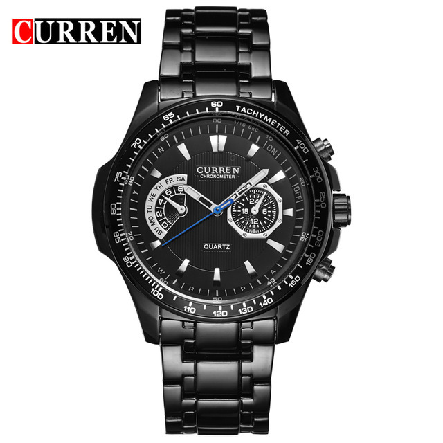 Curren Quartz Watches Vogue Business Military Men's Watches 3ATM waterproof  Watch Gift