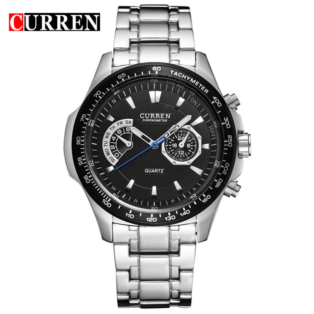 Curren Quartz Watches Vogue Business Military Men's Watches 3ATM waterproof  Watch Gift
