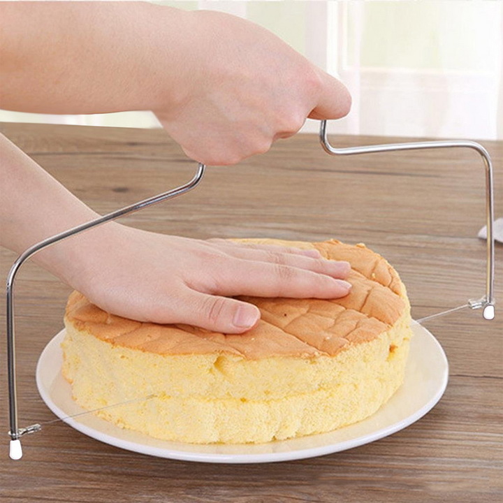 M&amp;J Double/Single Line Adjustable Stainless Steel Cake Cut Tools Cake Slicer  Decorating Mold Tool