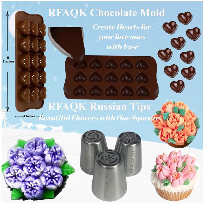 M&amp;J 73PCS Multifunction Cake Decorating Kit Cake Turntable Set Pastry Tube Fondant Tool Kitchen