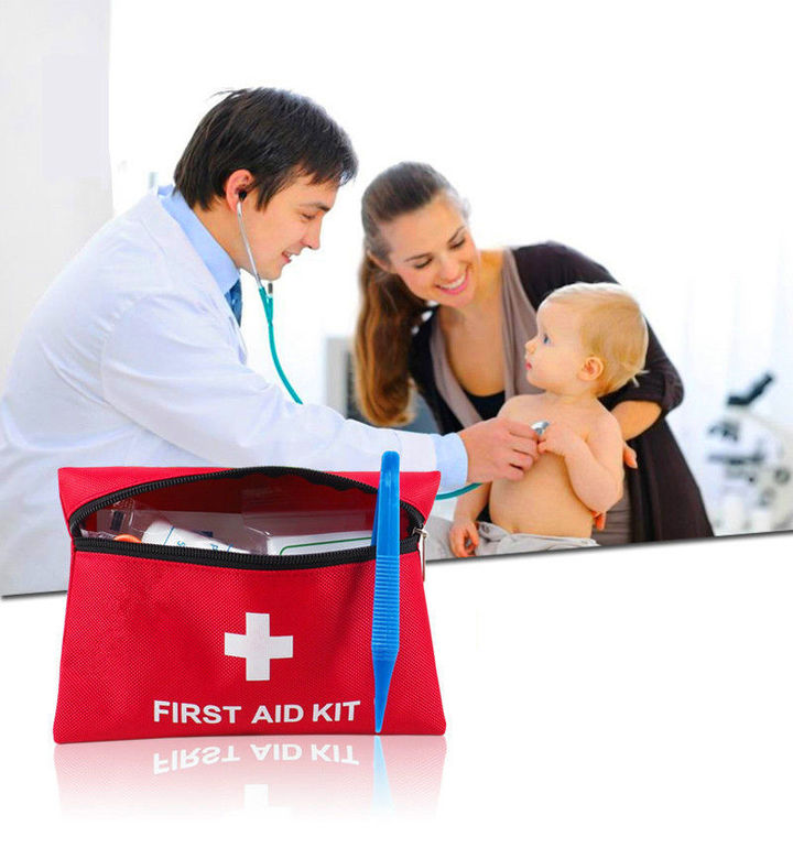 79PCS Outdoor Car First Aid Kit Small Medical Box Emergency Survival Kit  Sports Home Office Car