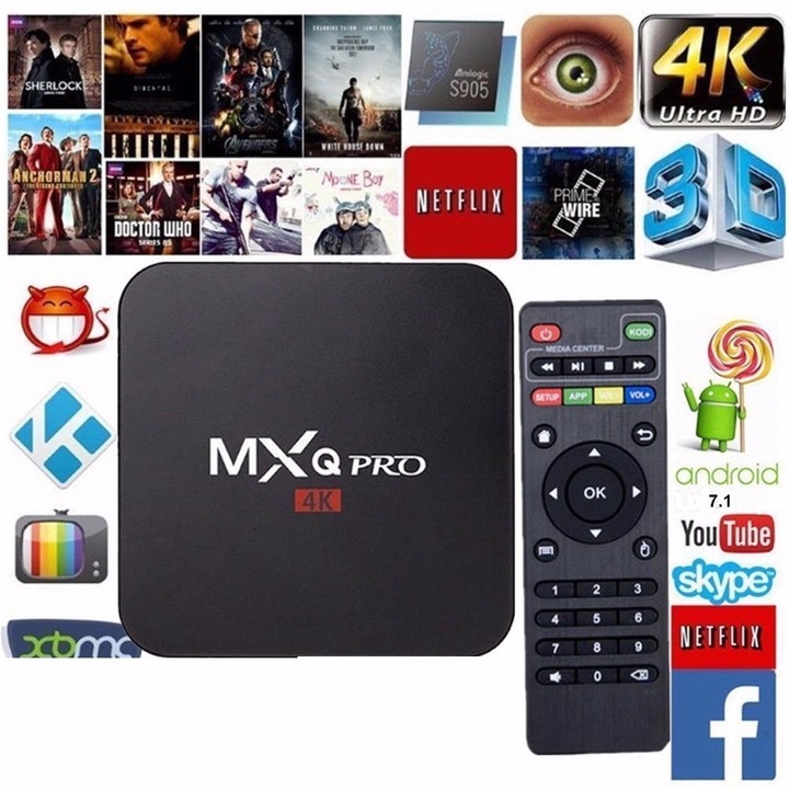 New MXQ PRO 4K TV Box 8GB + 128GB Android 11.0 Smart TVBOX Media Player Upgraded Version