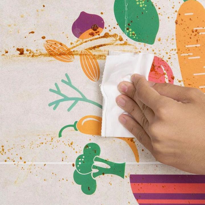 Oil Proof Wallpaper Paste Kitchen Accessories Foil Fumes Heat Resistant Wall Stickers Home Decor