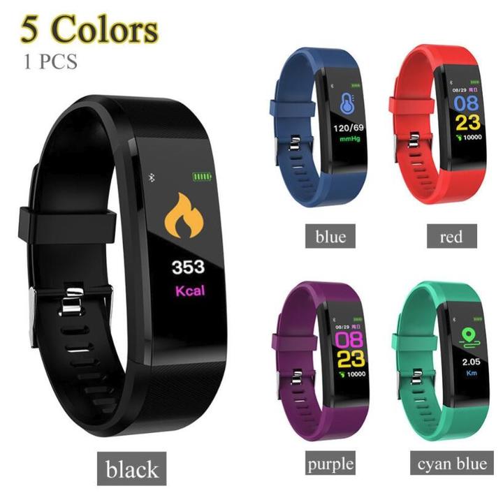 Smart Band Fitness Tracker Heart Rate Tracker Sports Record Blood Pressure Testing Smart Bracelet