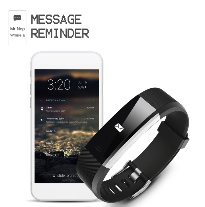 Smart Band Fitness Tracker Heart Rate Tracker Sports Record Blood Pressure Testing Smart Bracelet