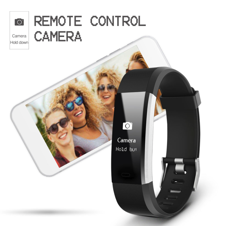 Smart Band Fitness Tracker Heart Rate Tracker Sports Record Blood Pressure Testing Smart Bracelet