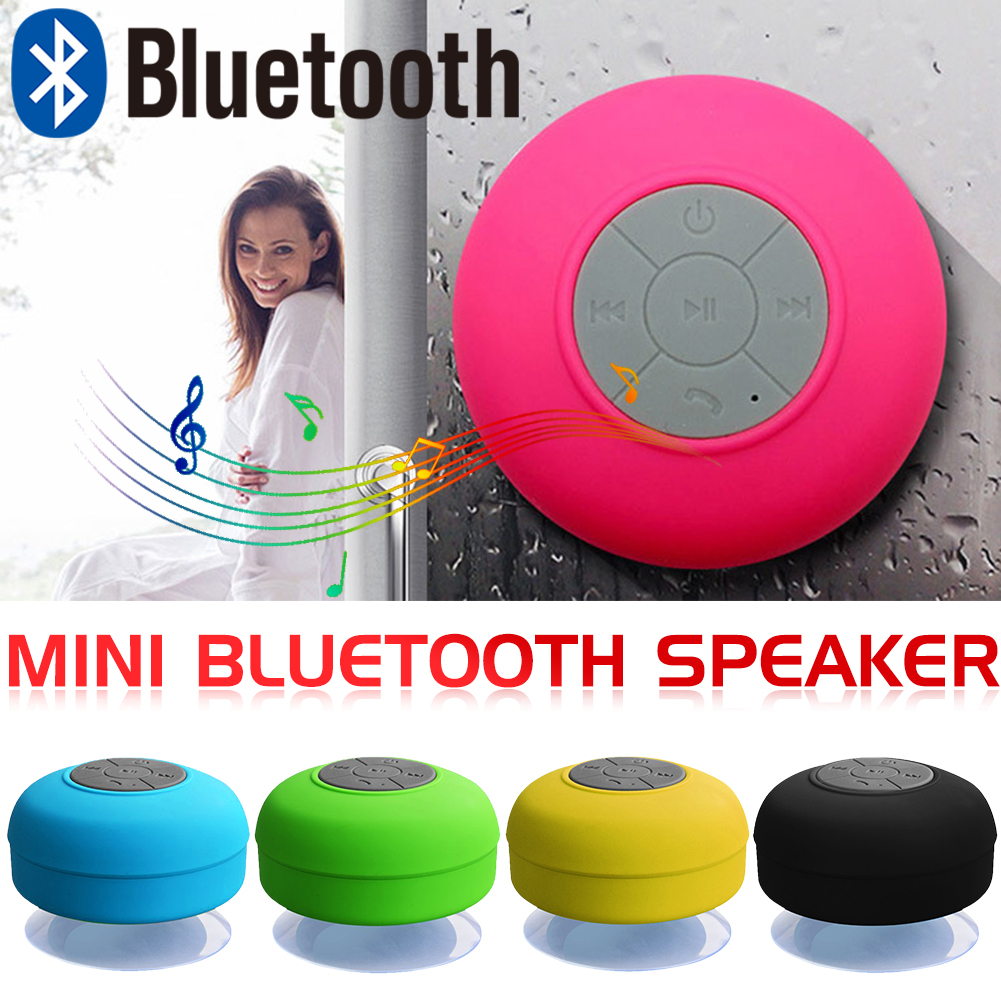 Waterproof Wireless Bluetooth Speaker Bathroom Mini Fashionable Musical Instruments With Suction Cup