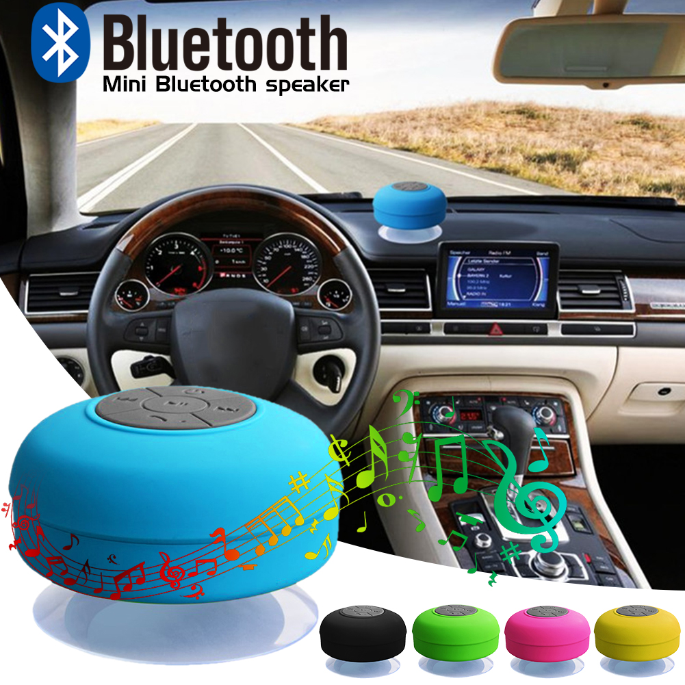 Waterproof Wireless Bluetooth Speaker Bathroom Mini Fashionable Musical Instruments With Suction Cup