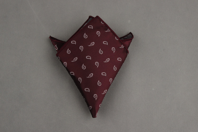 Luxury Men&apos;s Handkerchief Dot Striped Printed Hankies Polyester Business Pocket Square Chest Towel