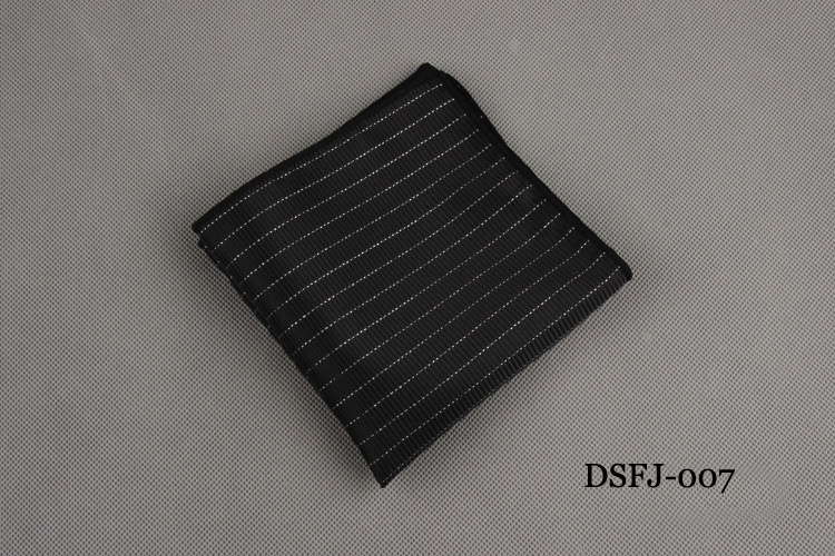 Luxury Men&apos;s Handkerchief Dot Striped Printed Hankies Polyester Business Pocket Square Chest Towel