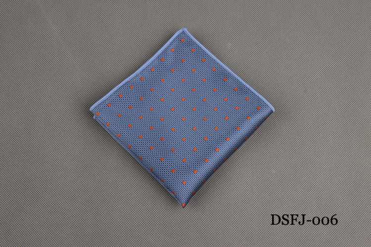 Luxury Men&apos;s Handkerchief Dot Striped Printed Hankies Polyester Business Pocket Square Chest Towel