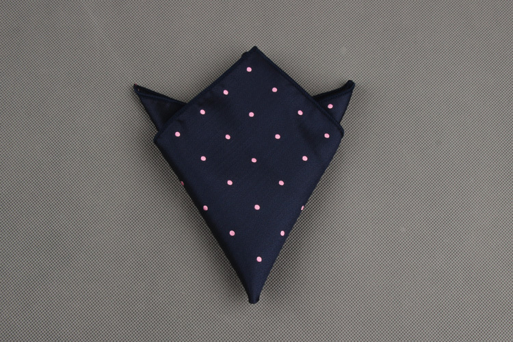 Luxury Men&apos;s Handkerchief Dot Striped Printed Hankies Polyester Business Pocket Square Chest Towel