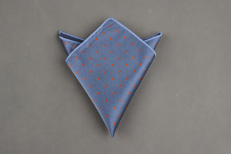 Luxury Men&apos;s Handkerchief Dot Striped Printed Hankies Polyester Business Pocket Square Chest Towel