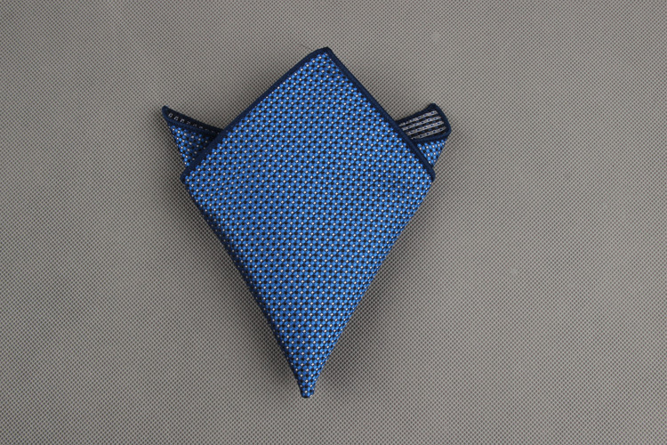 Luxury Men&apos;s Handkerchief Dot Striped Printed Hankies Polyester Business Pocket Square Chest Towel