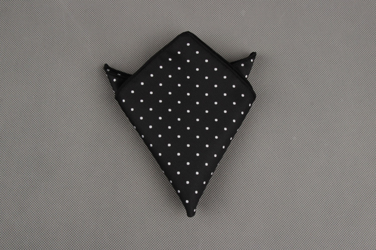 Luxury Men&apos;s Handkerchief Dot Striped Printed Hankies Polyester Business Pocket Square Chest Towel