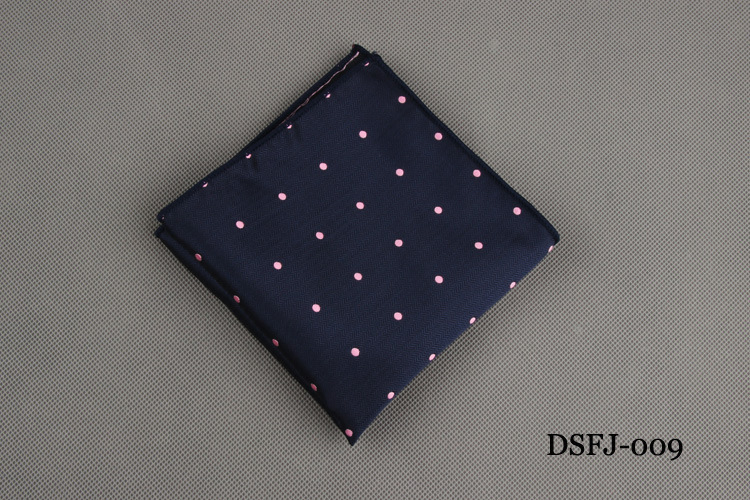 Luxury Men&apos;s Handkerchief Dot Striped Printed Hankies Polyester Business Pocket Square Chest Towel