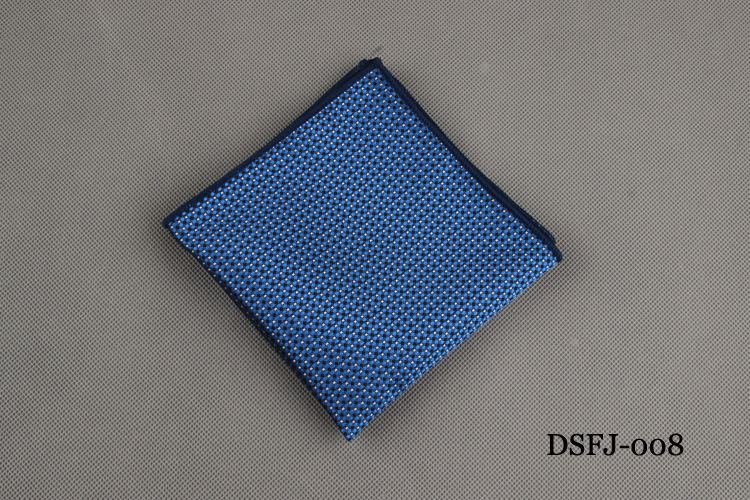 Luxury Men&apos;s Handkerchief Dot Striped Printed Hankies Polyester Business Pocket Square Chest Towel