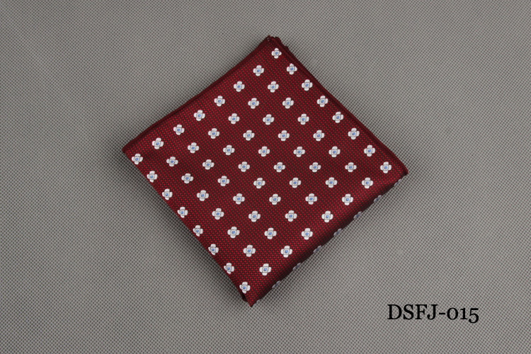 Luxury Men&apos;s Handkerchief Dot Striped Printed Hankies Polyester Business Pocket Square Chest Towel