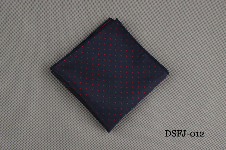 Luxury Men&apos;s Handkerchief Dot Striped Printed Hankies Polyester Business Pocket Square Chest Towel