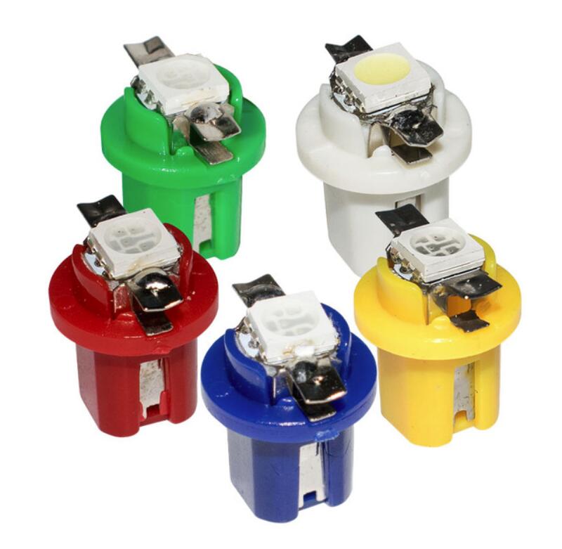 10PCS B8.5D Led 1 SMD T5 Lamp Car Gauge Speed Dash Bulb Dashboard Light Wedge Interior Lamp 10X