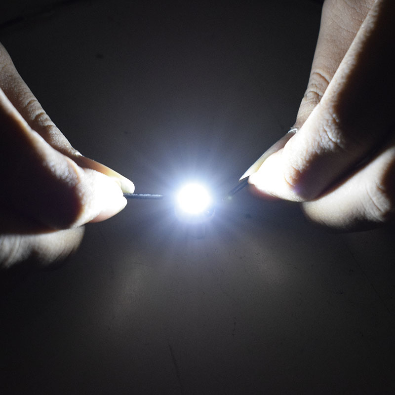 10PCS B8.5D Led 1 SMD T5 Lamp Car Gauge Speed Dash Bulb Dashboard Light Wedge Interior Lamp 10X
