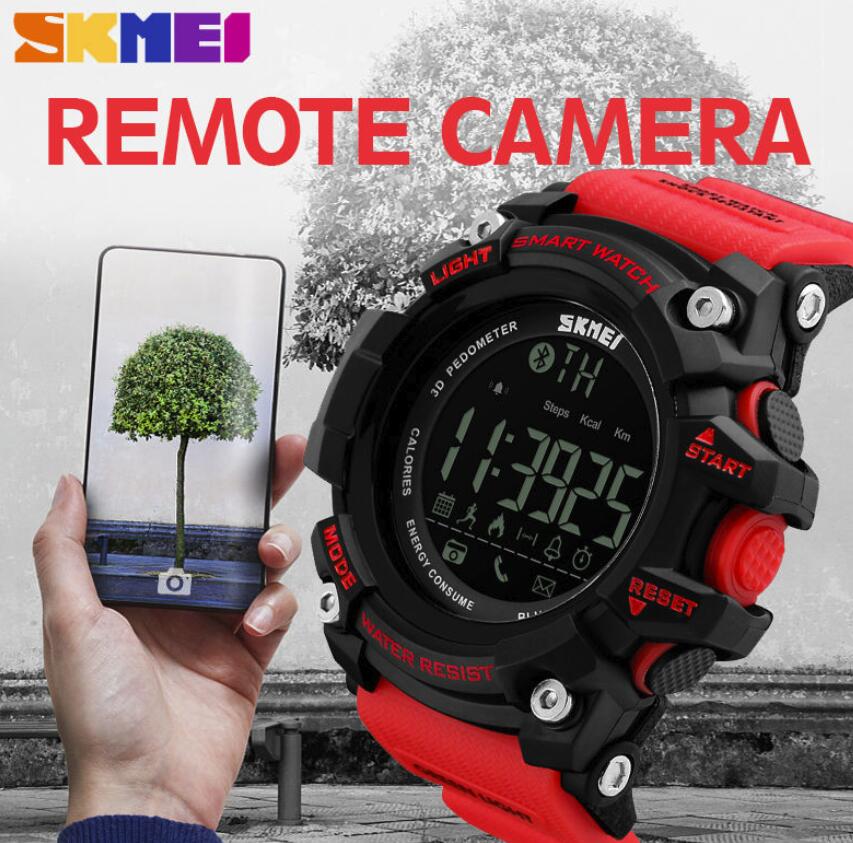 SKMEI Men Watch Pedometer Calories Smart Watch  Sports Watches 50M Waterproof Digital Wristwatches