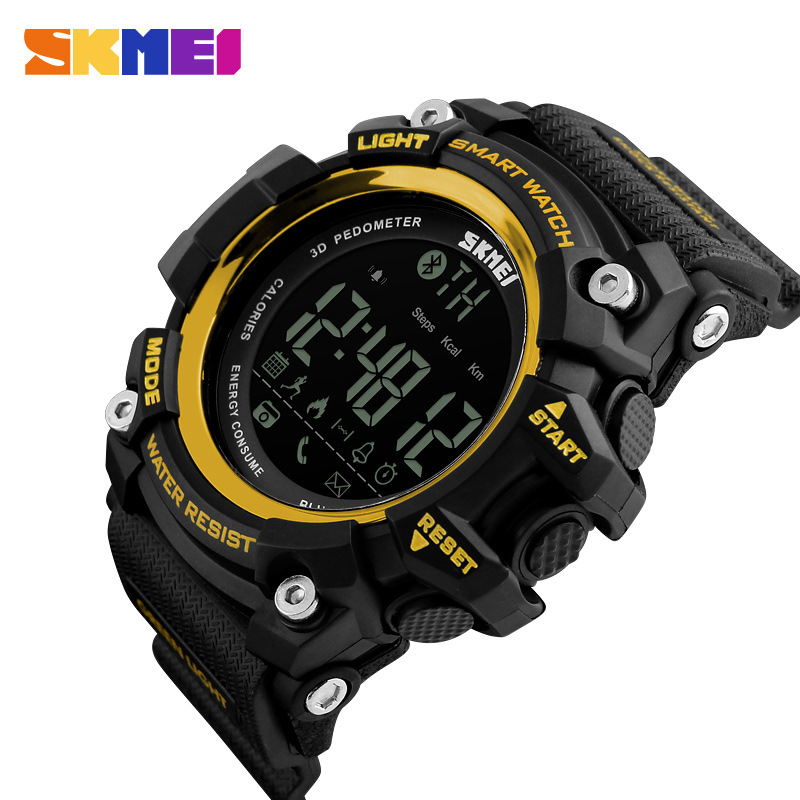 SKMEI Men Watch Pedometer Calories Smart Watch  Sports Watches 50M Waterproof Digital Wristwatches