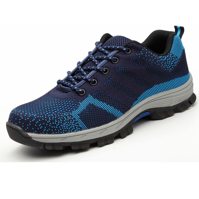 Men Steel Toe Cap Work Safety Shoes Outdoor Anti-slip Steel Puncture Proof Construction Shoes