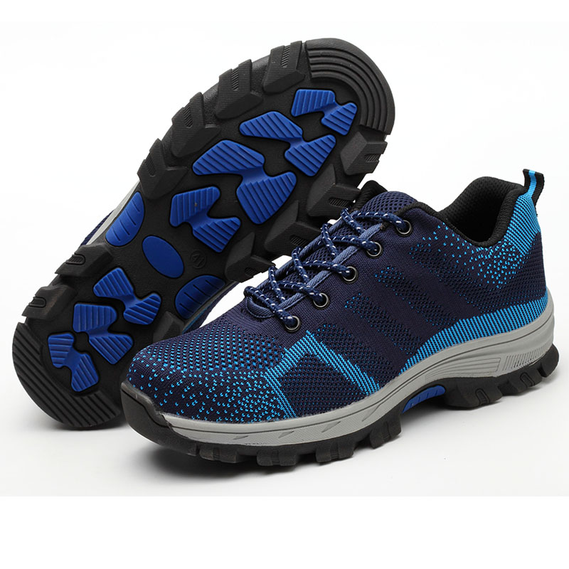 Men Steel Toe Cap Work Safety Shoes Outdoor Anti-slip Steel Puncture Proof Construction Shoes