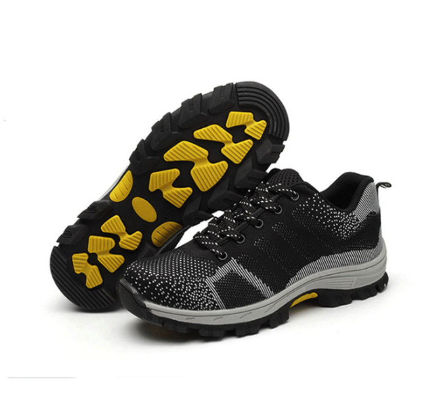 Men Steel Toe Cap Work Safety Shoes Outdoor Anti-slip Steel Puncture Proof Construction Shoes