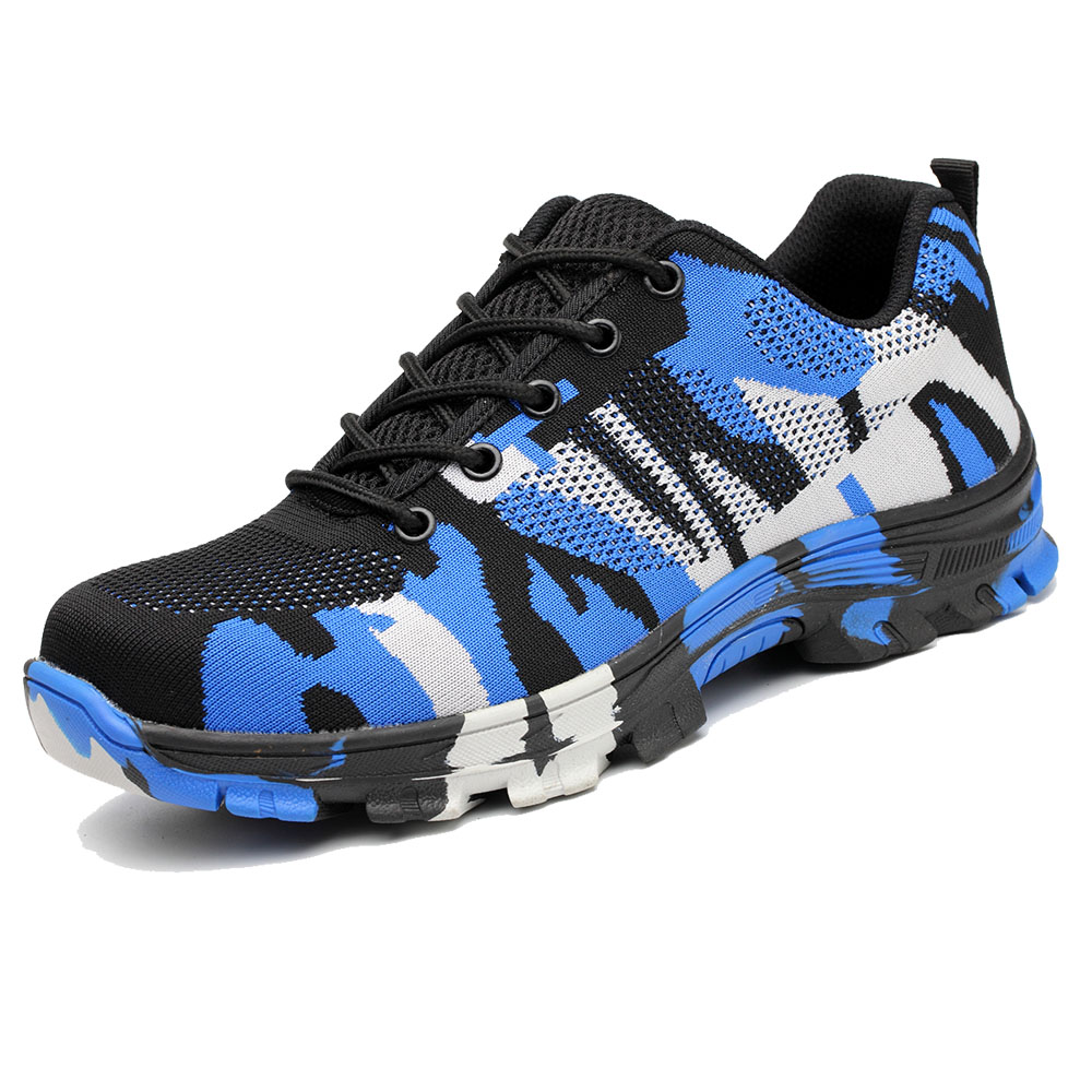 Construction Men Outdoor Steel Toe Cap Work Boots Shoes Men Camouflage Puncture Proof Safety Shoes