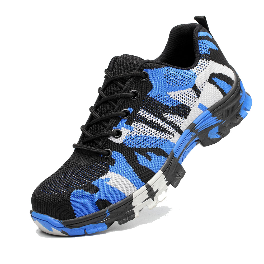Construction Men Outdoor Steel Toe Cap Work Boots Shoes Men Camouflage Puncture Proof Safety Shoes
