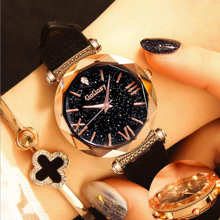 New Fashion Gogoey Brand Rose Gold Leather Watches Women Ladies Casual Dress Quartz Wristwatch