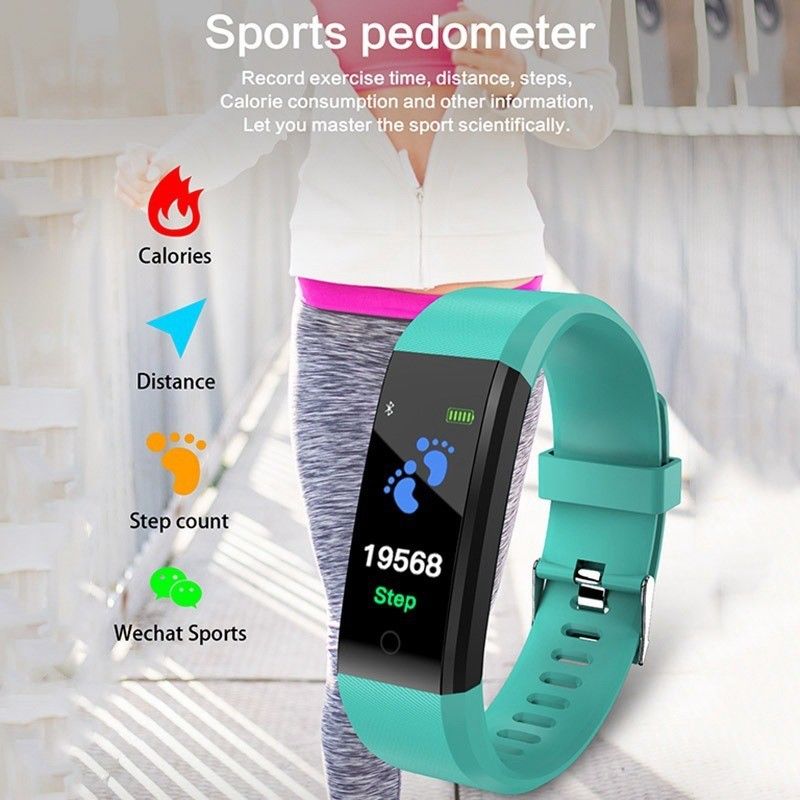 Smart Band Fitness Sports Blood Pressure Heart Rate Monitor Smart Watch Wrist Band Bracelet