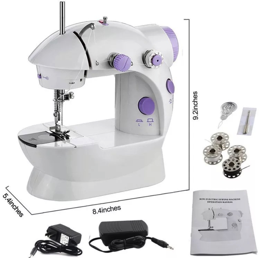 Electric Mini Sewing Machine Home Hand Machine To Sew Speed Adjustment With Light Sewing Machine