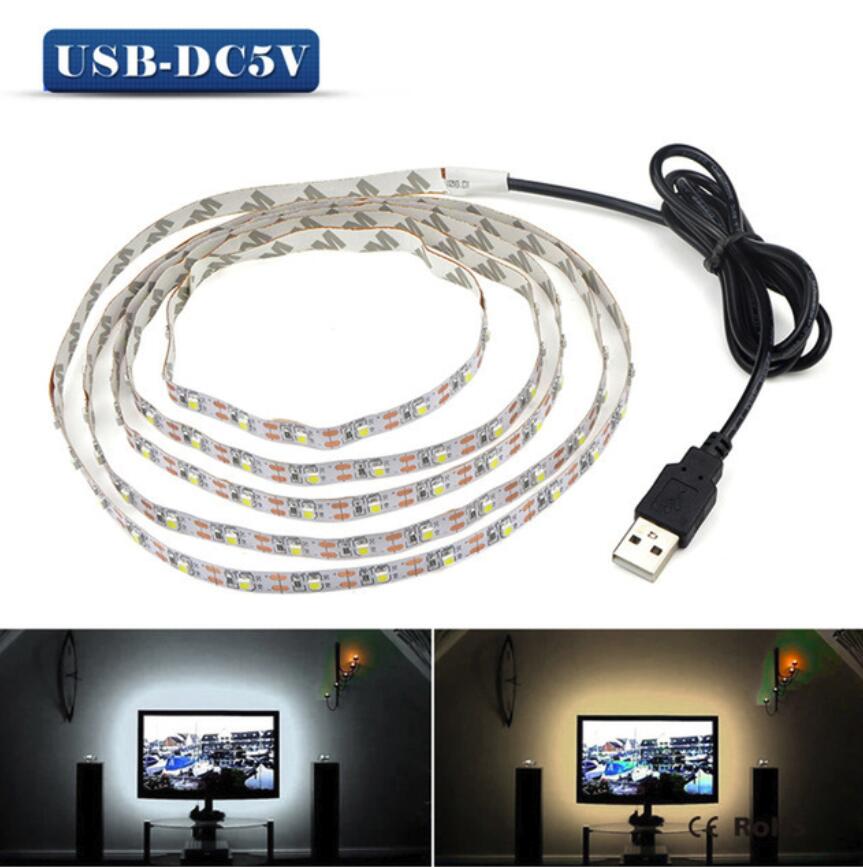 USB LED Strips SMD Light Strings Christmas Desk Home Decor Lamp Tape TV Background LED Lighting