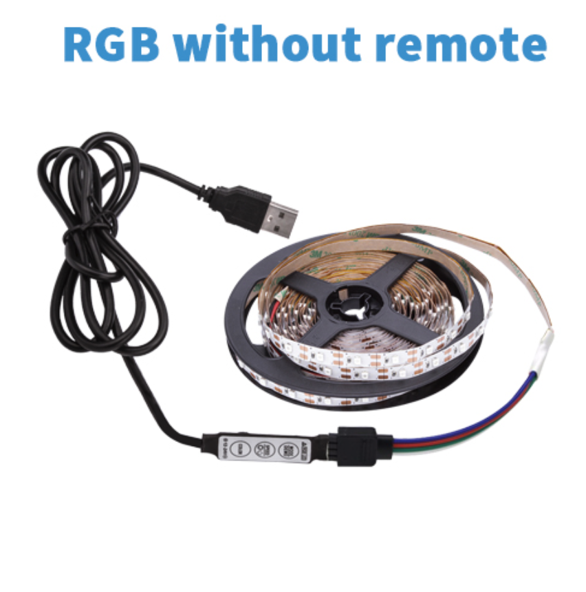 USB LED Strip Flexible Lights Lamp Remote control Desktop Decor Tape TV Background LED Lighting