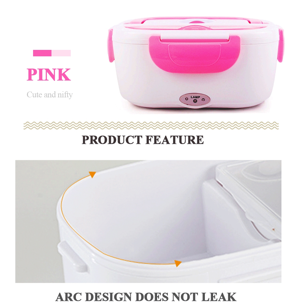 Electric Heating Lunch Box Food Container Portable Food Heater Bento Box Home Office EU Plug