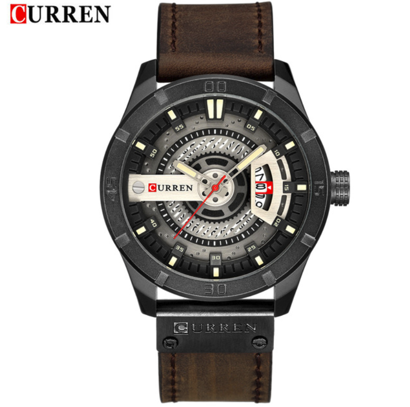Luxury Brand CURREN Men Military Sports Watches Men Quartz Date Clock Leather Wrist Watch Men