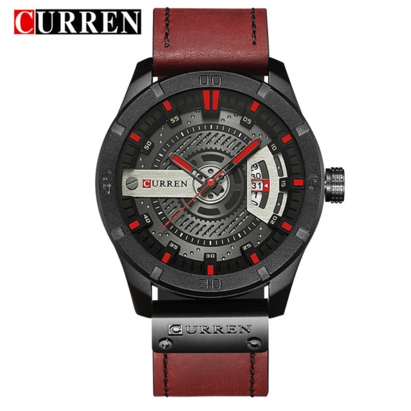 Luxury Brand CURREN Men Military Sports Watches Men Quartz Date Clock Leather Wrist Watch Men