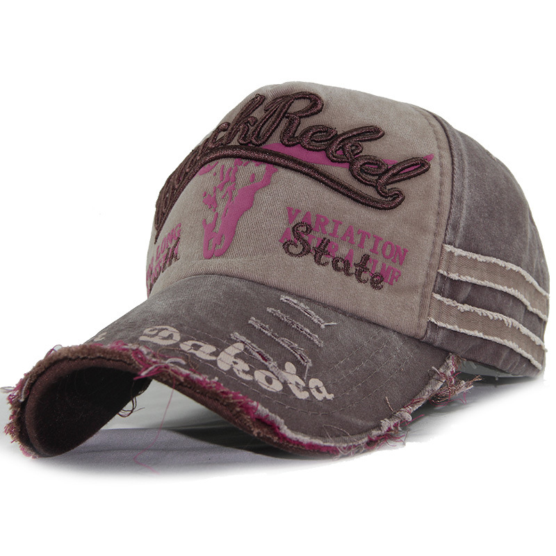 Hot Retro Washed Baseball Caps Fitted Cap Snapback Hats Men Women Casual Letter Caps