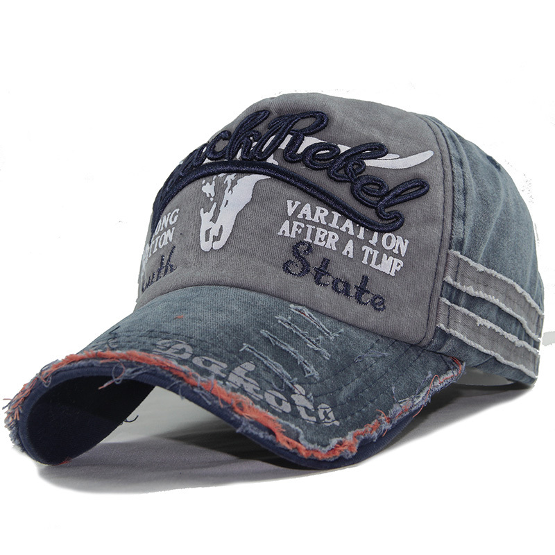 Hot Retro Washed Baseball Caps Fitted Cap Snapback Hats Men Women Casual Letter Caps