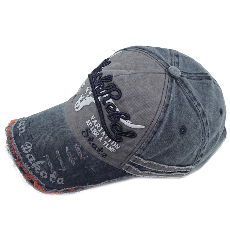 Hot Retro Washed Baseball Caps Fitted Cap Snapback Hats Men Women Casual Letter Caps