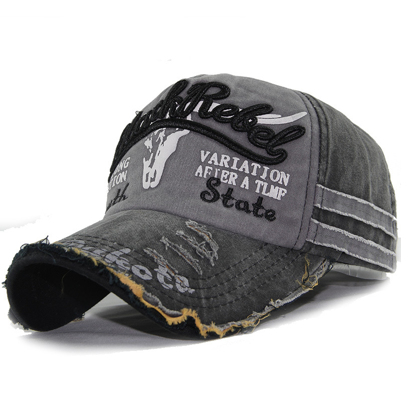 Hot Retro Washed Baseball Caps Fitted Cap Snapback Hats Men Women Casual Letter Caps
