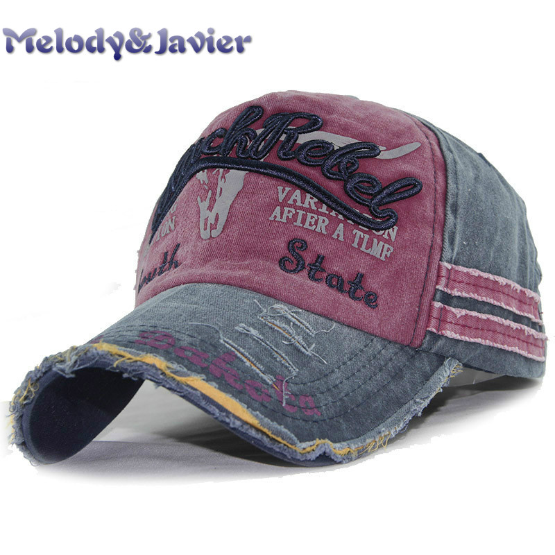 Hot Retro Washed Baseball Caps Fitted Cap Snapback Hats Men Women Casual Letter Caps